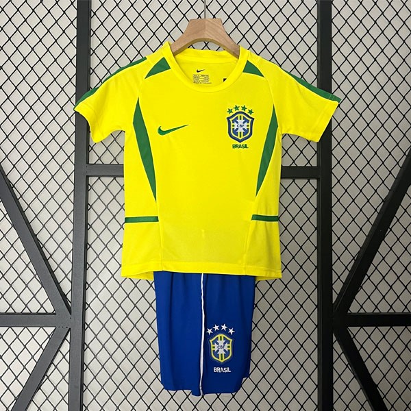 Camiseta Brasil 1ª Retro Niño 2002